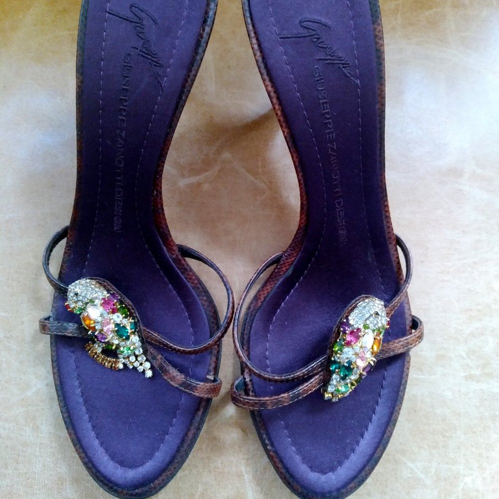 Giuseppe Zanotti Bejeweled Heel Sandals